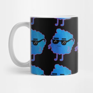 Blue Monster Pattern Mug